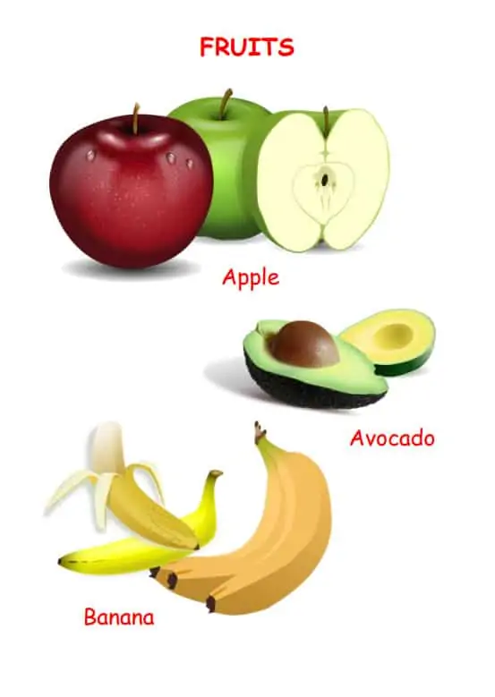 خضروات و فواكه ورك شيت - Vegetables & Fruits Worksheet
